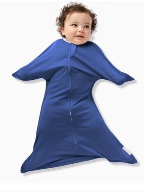 Sleeping Baby classic zipadee-zip swaddle  transition in navy